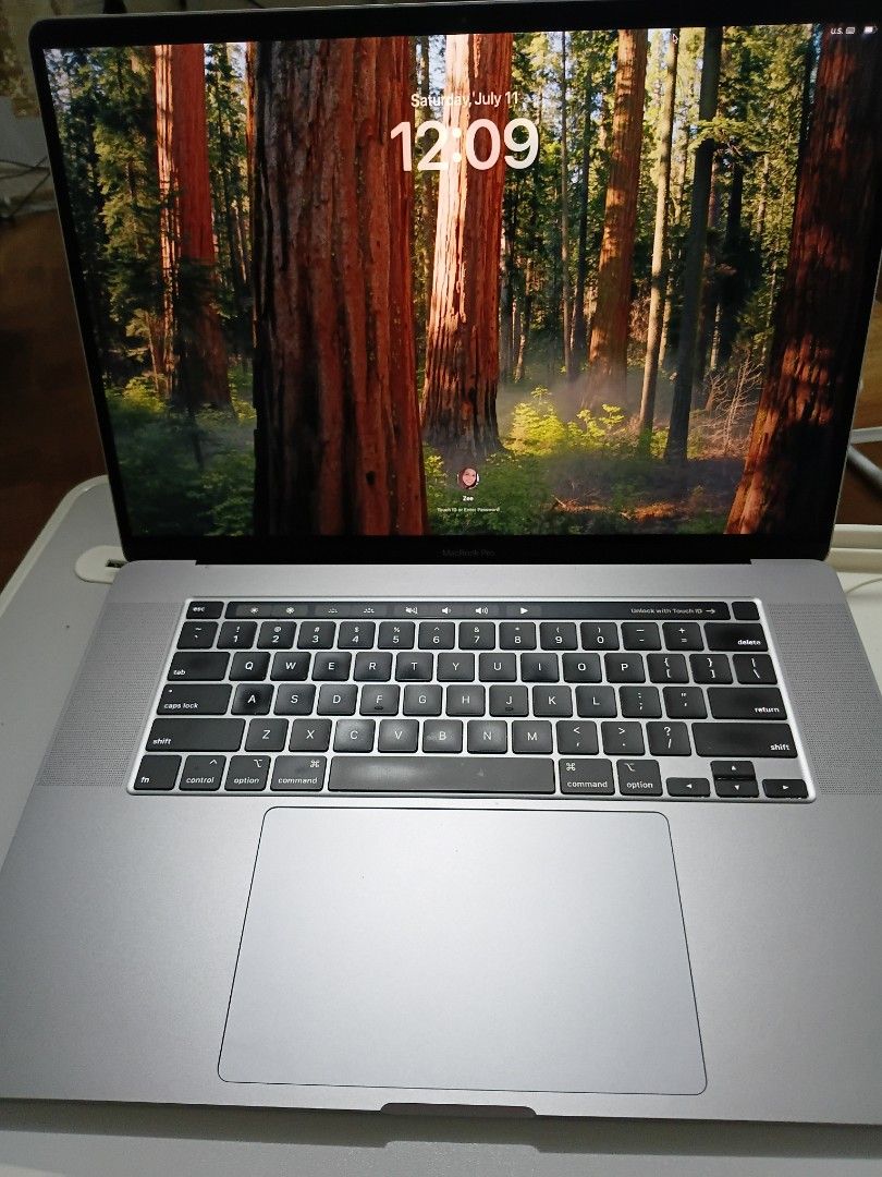 Apple MacBook Pro 16-inch (Category: Laptops & Notebooks) located in Quezon City. Submitted by frugallove (Listing ID 1448859682, Image 2). Description: 16-inch MacBook Pro i9 - macOS Sequoia Version 15.5 - 32 GB of 2667 MHz DDR4 memory - AMD Radeon Pro 5500M - 4 GB graphics, and Intel UHD Graphics 630 1536 MB - 16-inch Retina Display with a resolution of 3072 × 1920. - 1 TB SSD, with approximately 937.42 GB of available storage - minimal usage -