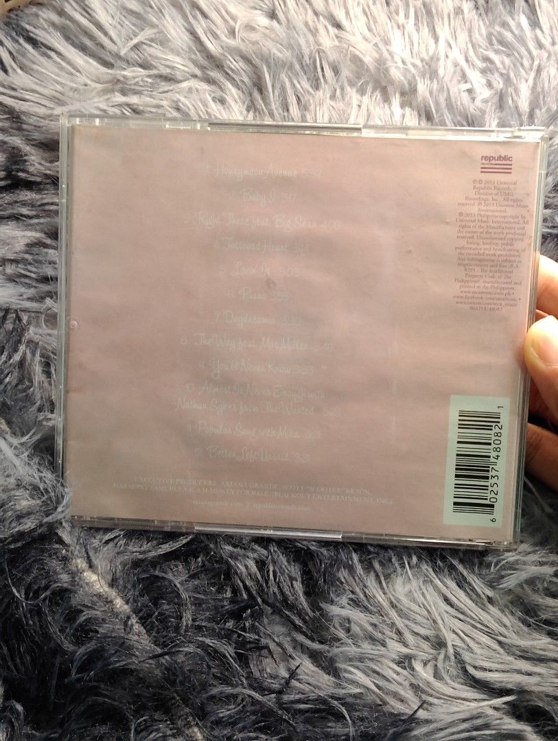 Ariana Grande Yours Truly CD (Category: CDs & DVDs) located in Pasig City. Submitted by hazelscollectibles (Listing ID 1448791061, Image 2). Description: - Ariana Grande's debut album: Yours Truly - Philippine Edition - Includes all original tracks - A must-have for any Ariana Grande fan!.