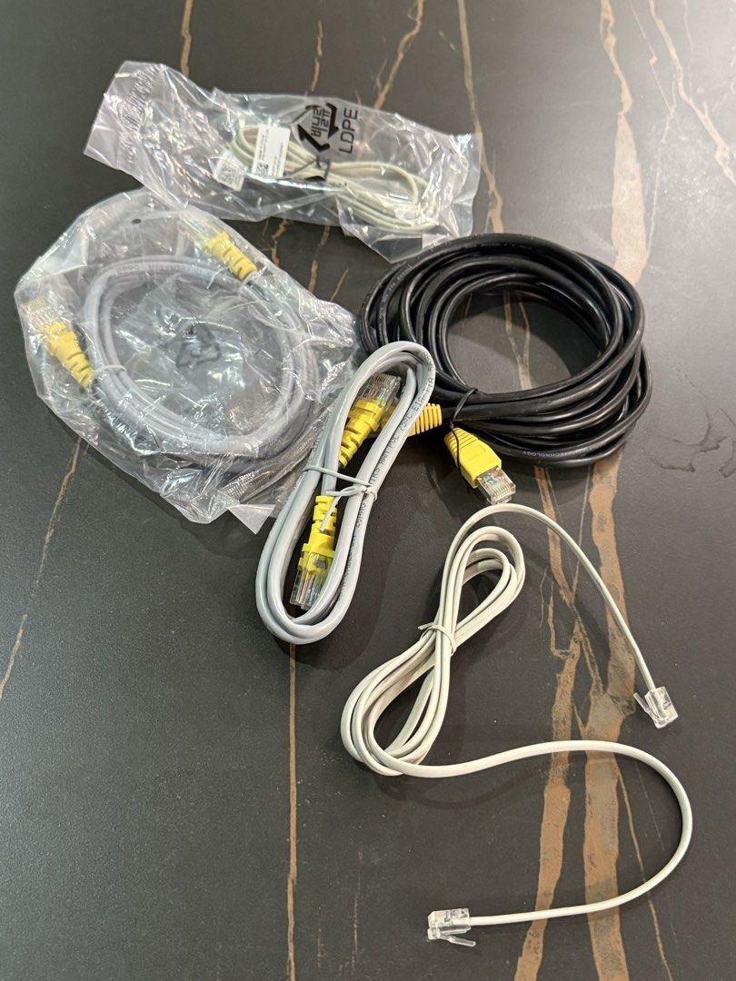 Assorted Ethernet Cables - Network Patch Cords