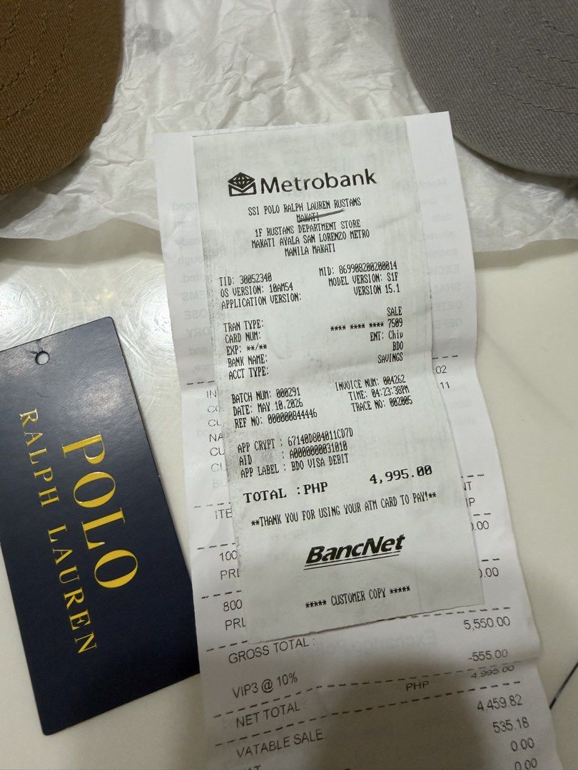 Authentic RL baseball cap (Category: Caps & Hats) located in Makati City. Submitted by mommyshenelle (Listing ID 1448803663, Image 3). Description: 4000 each Gray 4000 each Nude .