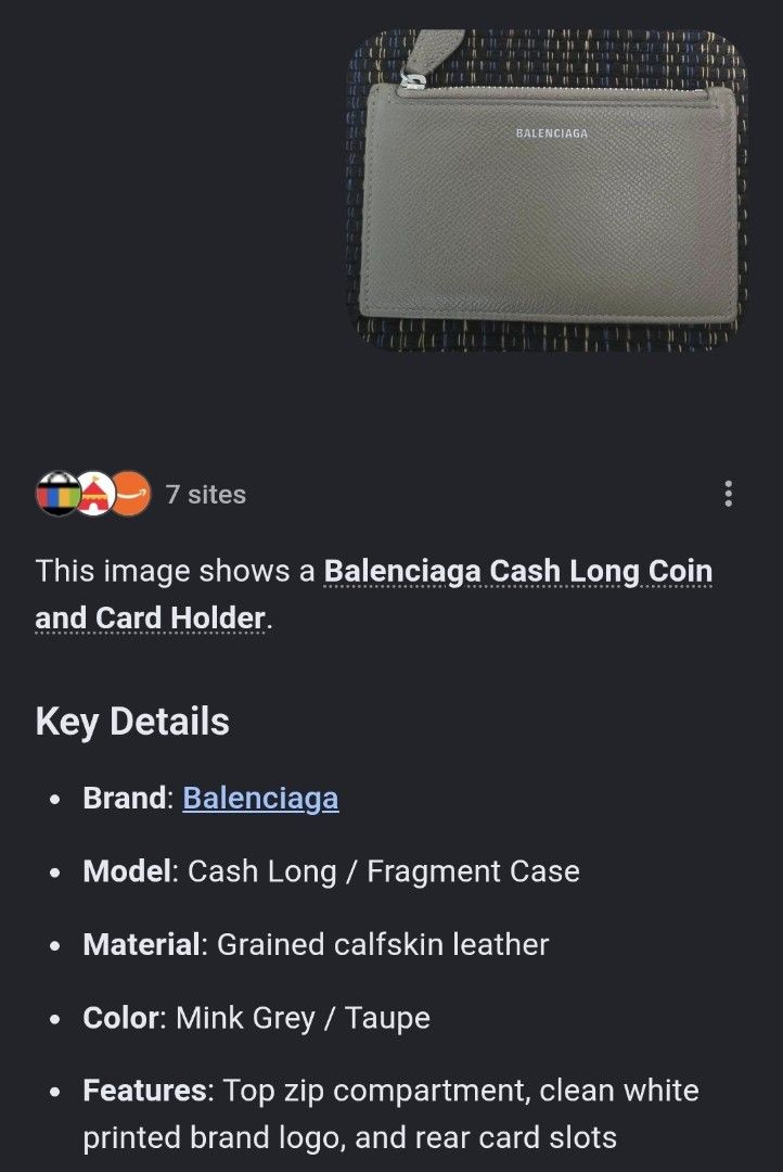 Balenciaga Coin and Cardholder (Category: Luxury Bags & Wallets) located in Manila. Submitted by tof_reyes (Listing ID 1448807377, Image 3). Description: Bought in Japan.