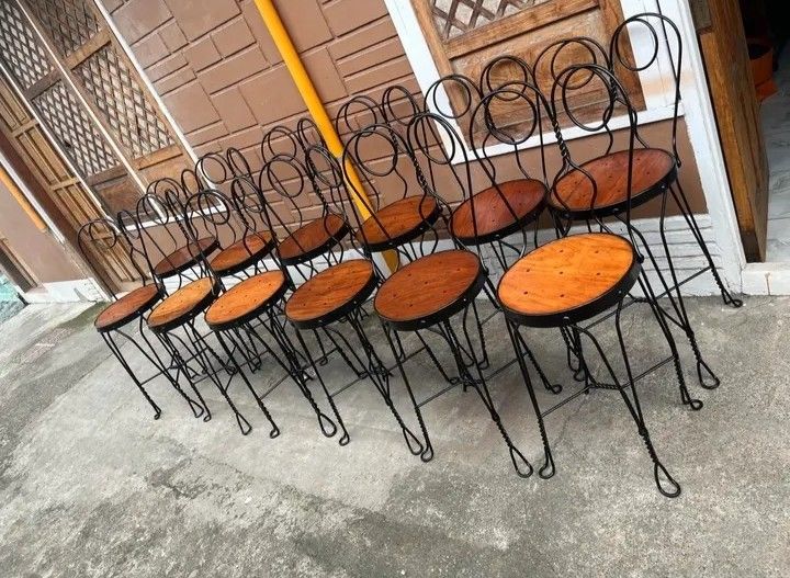 Batibot high chairs (Category: Chairs) located in Manila. Submitted by carmelites36250 (Listing ID 1448709847, Image 3). Description: *Vintage High chairs Batibot ✅ *Narra wood fully restored ✅ *Pm me ☎☎☎☎ @Pick up/ Delivery🚛 *Price-2500 each no issue 🎯 *take all for 30,000✅ #forsale.