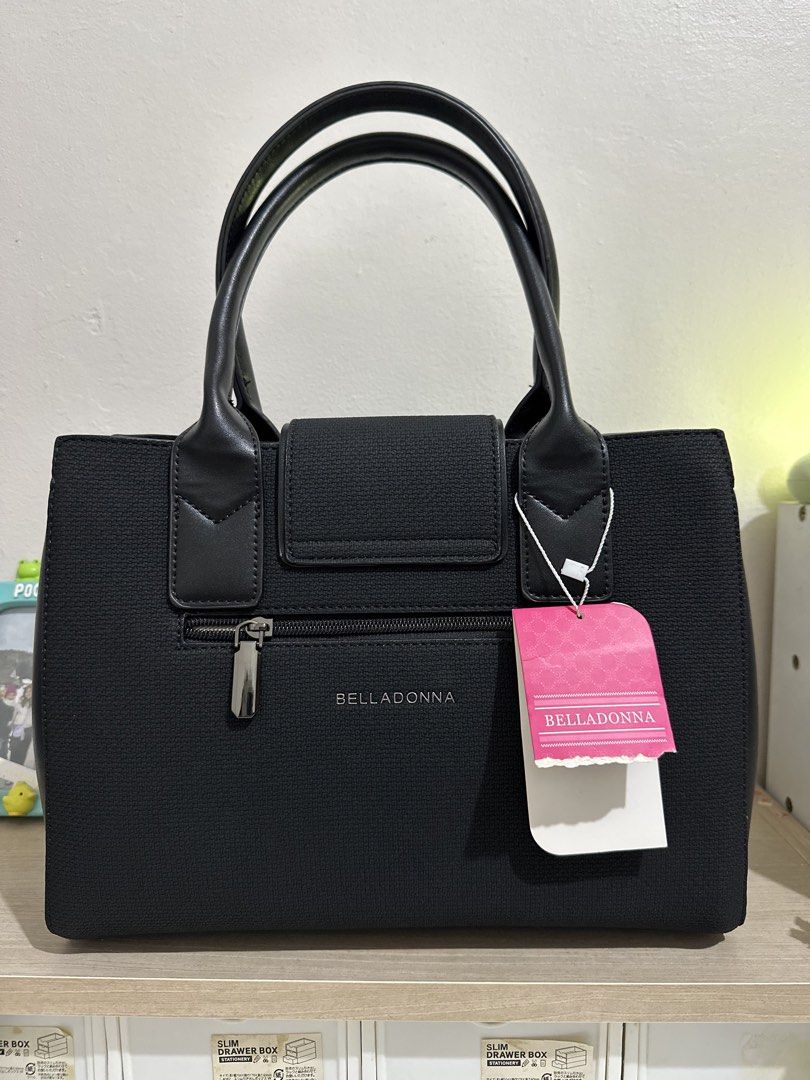 Belladonna Black Bag (Category: Shoulder Bags) located in Antipolo. Submitted by bhrl__48 (Listing ID 1448778548, Image 2). Description: - Brand new and still has the tag attached to the bag.
