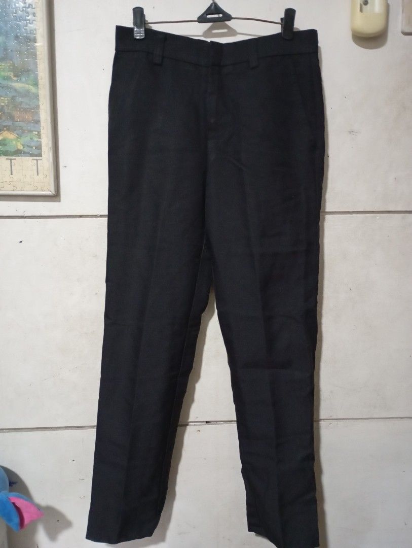 Black Uniform Slacks / Pants | Size 30 (Category: Jeans) located in Manila. Submitted by leleaffordablepicks (Listing ID 1448852713, Image 2). Description: ✅ Sukat: Waist 30 inches | Length 36 inches ✅ Kondisyon: Maayos pa / Walang butas o punit | Malinis na laba ✅ Tela: Matibay, pang-uniporme ✅ Presyo: ₱100(pwede sa maayos na tawad) 📍 Location: Tondo, Manila (near R. Papa station) 📦 Pwede sa: - Pick-up / Meet-up sa agreed area - Shipping via L