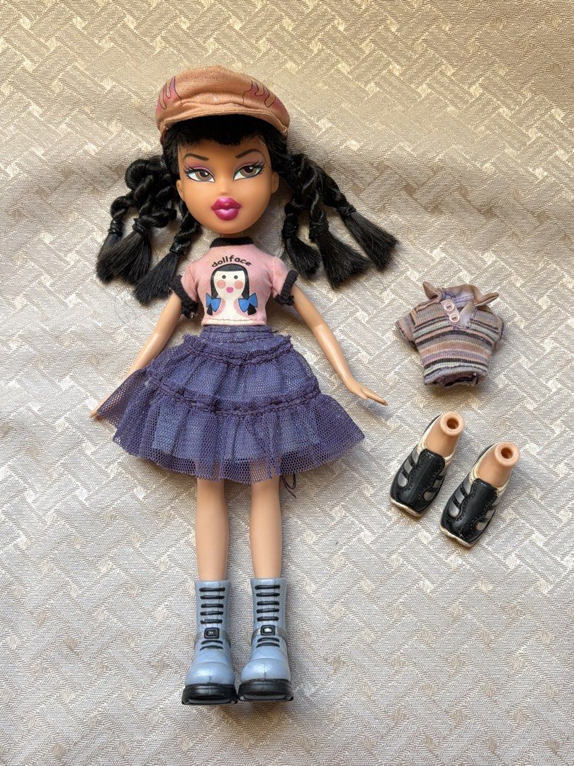Bratz Strut It! Jade Doll (Category: Kids Toys) located in Manila. Submitted by darkraven19 (Listing ID 1448888575, Image 1). Description: Doll is in good condition, Hat has a small red ink stain, paint chip on lips, missing bag, pants, and brush - I have other toys like dolls, playsets, and stuff toys/plushies ~ Just send me a message ^-^ Fb Main account: Cheska Yu Fb Second account: Francheska Dabandan.