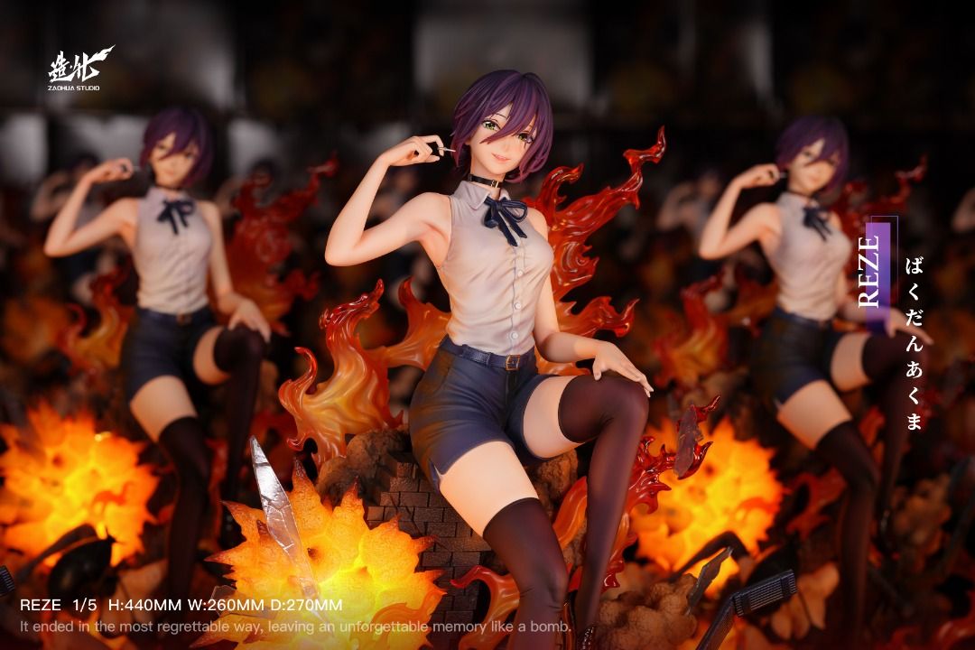 Chainsaw Man | Reze | Zao Hua Studio | 【FREE Shipping - READY TO SHIP】GK Figurine | GK Figure | GK Statue | Anime Resin Collectible | Anime Resin Collectable | Wall Art Decor | Portrait (Category: Toys & Games) located in Kuala Lumpur. Submitted by OtakuKraftSs (Listing ID 1448779862, Image 2). Description: 【𝐏𝐑𝐎𝐃𝐔𝐂𝐓 𝐈𝐍𝐅𝐎𝐑𝐌𝐀𝐓𝐈𝐎𝐍】 Estimated release: READY TO SHIP Produced by: Zao Hua Studio Price: $10 (Deposit), $10 (Full) Scale: 