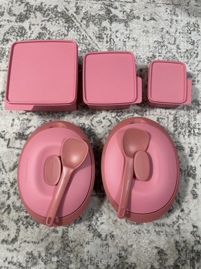 (COMBO) Tupperware Pink (Category: Food Organisation & Storage) located in Rawang. Submitted by harazn (Listing ID 1448794635, Image 1). Description: RM100 for all Add rm10 for postage .