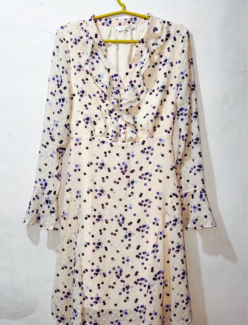Cream Polkadot Dress (Category: Dresses) located in Quezon City. Submitted by kldcollections (Listing ID 1448852794, Image 1). Description: .