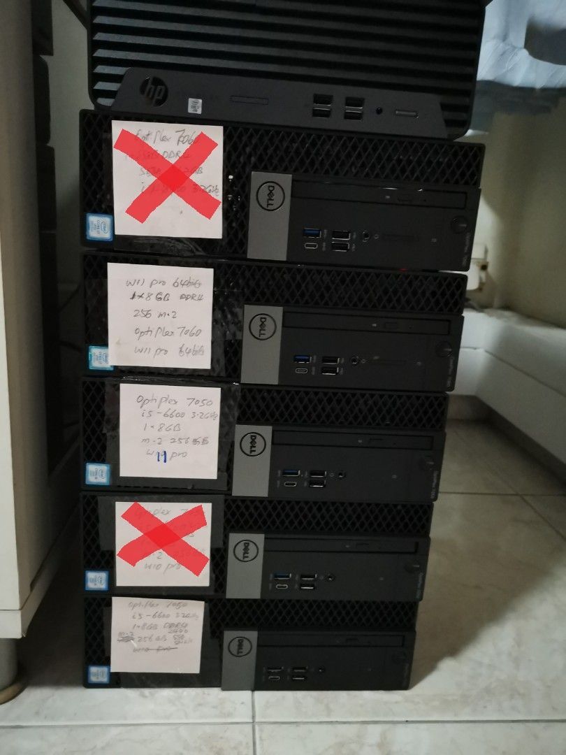 Dell Optiplex SFF 7050 (S$180) & 7060 (S$300)