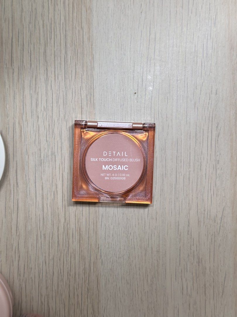 DETAIL Silk Touch Diffused Blush Mosaic (Category: Makeup) located in Taguig. Submitted by mandms09 (Listing ID 1448735889, Image 1). Description: - Silk Touch Diffused Blush in Mosaic shade - Lovely, soft texture - Pretty rose gold compact - Easy to apply for a natural flush - Great addition to any makeup collection.