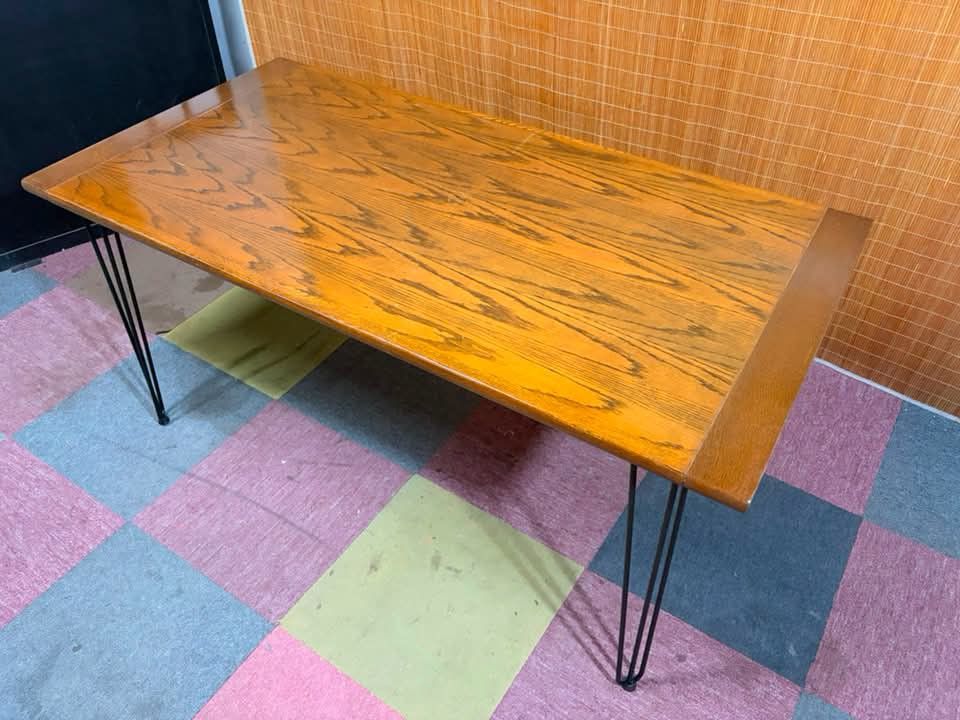 Dining table (Category: Tables & Sets) located in Meycauayan. Submitted by marygracecasimiro (Listing ID 1448729653, Image 1). Description: SOLID WOOD!!! 8-Seater Dining Table INDOOR / OUTDOOR!!! AESTHETIC!!! Solid Wood Top, Metal Legs!!! HEAVY-DUTY!!! Price : 11,500 ✅ Standard size (not lowered) 62L x 31W x 29H inches In VERY good condition ♥️.