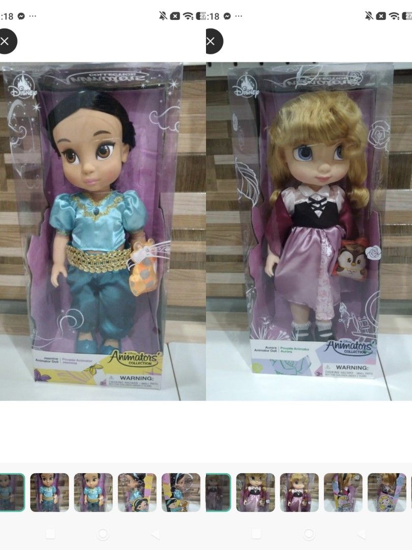 Disney animators doll take both (Category: Figurines & Statues) located in San Jose. Submitted by littlezcloset (Listing ID 1448742622, Image 1). Description: take both only super deal price rfs: not collecting anymore last price posted na super mura na nia need space na tlga kc 🤧authentic Disney animators doll po ito from US pre order. see detailed pictures in the past posts.