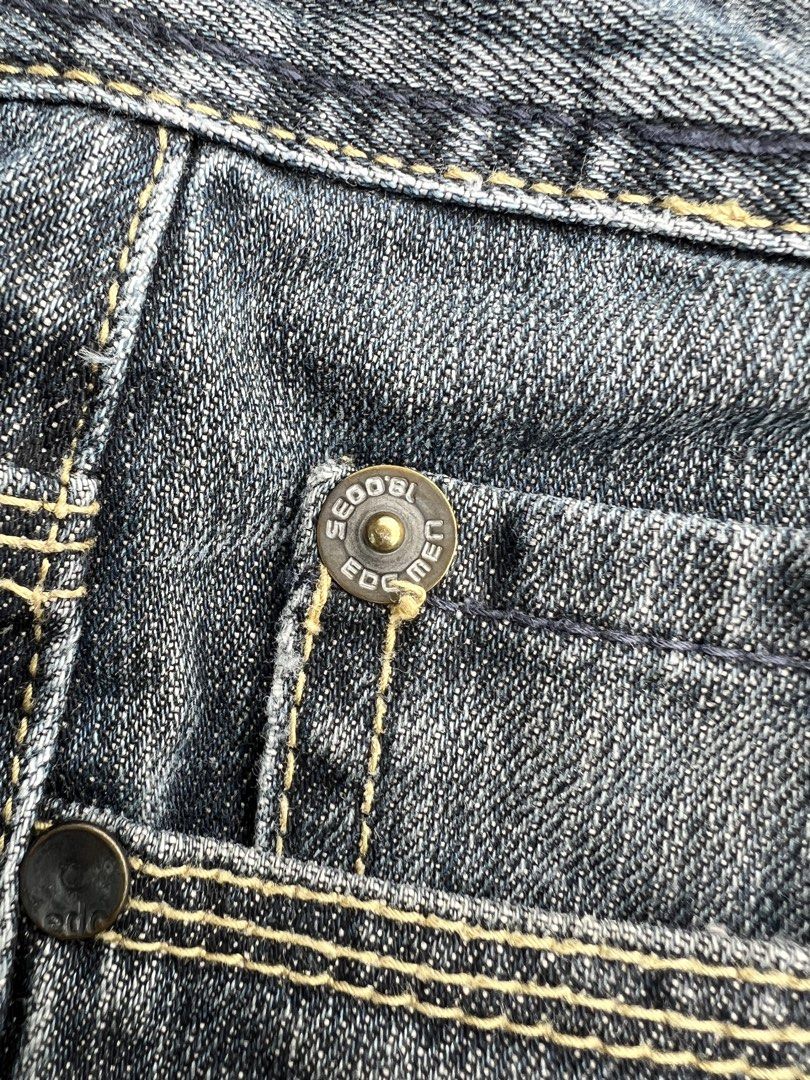 EDC by Esprit Original Jeans (Category: Jeans) located in Manila. Submitted by dos05 (Listing ID 1448815583, Image 2). Description: Bought brand new at U.S EDC by Esprit Button fly 100% authentic Never used washed only Original price 4k Actual dimensions in inches Waist 32 Length 39 Hem 8 Qc area Shipping via grab or lalamove saver Declittering.