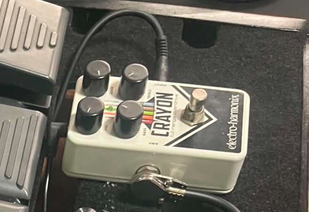 Electro-Harmonix Crayon Full-Range Overdrive Guitar Pedal (Category: Other Audio Equipment) located in Quezon City. Submitted by unnamedpotato23 (Listing ID 1448883128, Image 2). Description: - Electro-Harmonix Crayon Full-Range Overdrive Pedal -lightly used - no box, pedal only - slightly nego.