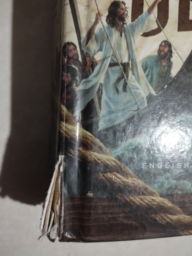 ESV-Following Jesus Bible Hardbound (Category: Religion Books) located in Orani. Submitted by shop4bibles (Listing ID 1448761284, Image 2). Description: Preowned Clean pages but with Issue on the cover see photos for your reference..