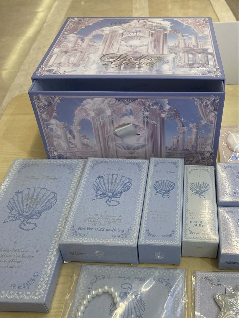 Flower Knows Shell's jewel Makeup Collection Box (Category: Makeup) located in Taguig. Submitted by labellearmoire2 (Listing ID 1448726600, Image 3). Description: Shell’s jewel: normal makeup box no flaws, 1 pc available. Price: 199.
