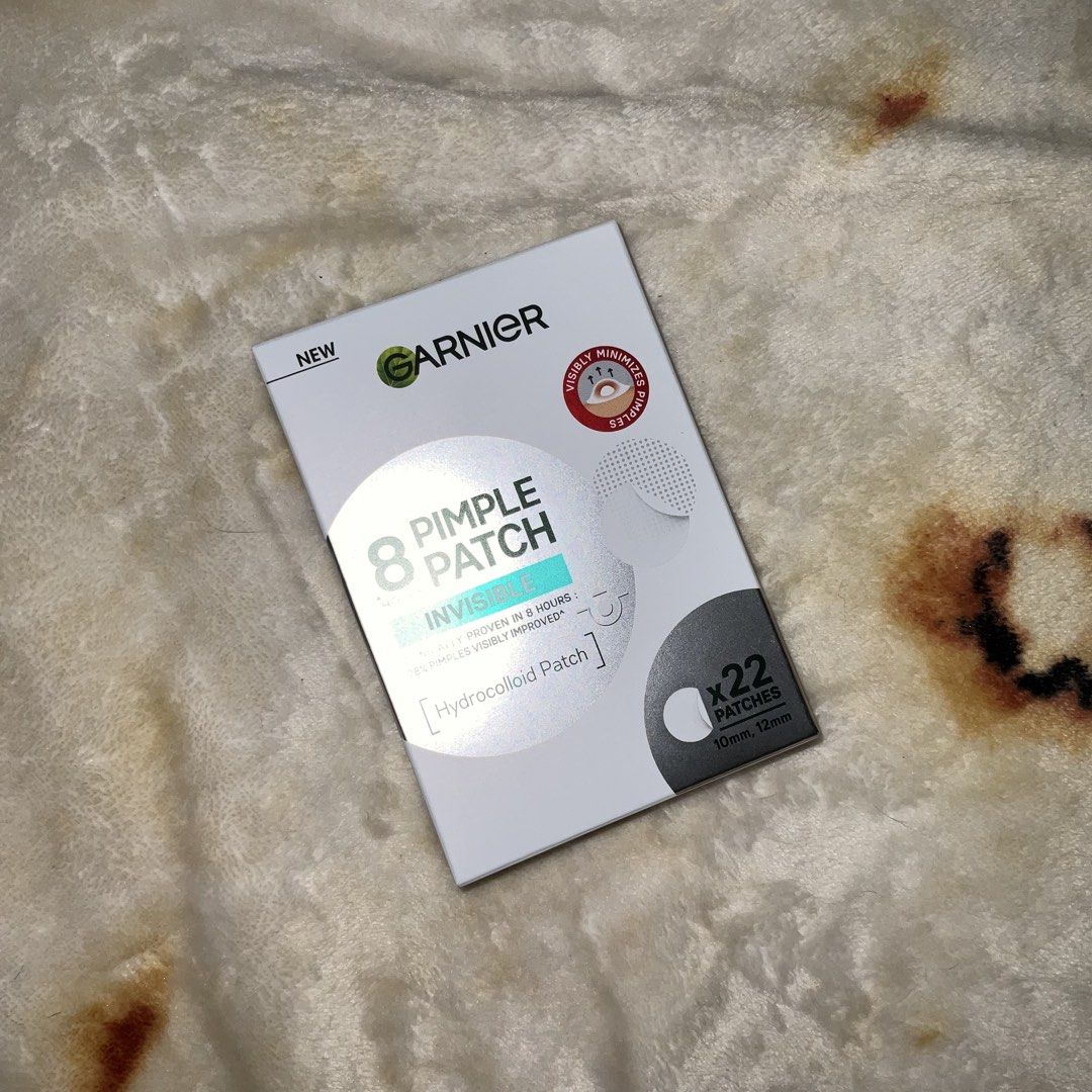 Garnier Invisible Pimple Patch (22pcs) (Category: Face Care) located in Manila. Submitted by randomlyyoursph (Listing ID 1448831554, Image 1). Description: Reason for sale: Decluttering (in other word, madami na po me gamit, ayaw ko ma expired sila dahil tinatambak ko lang sila, gets?) THIS IS ORIGINAL, ORIGINAL TALAGA AS IN! SF NOT INCLUDED EXP: 2028 Info: Garnier Invisible Pimple Patch (22pcs.) is meant to give you visible results in 8hours and