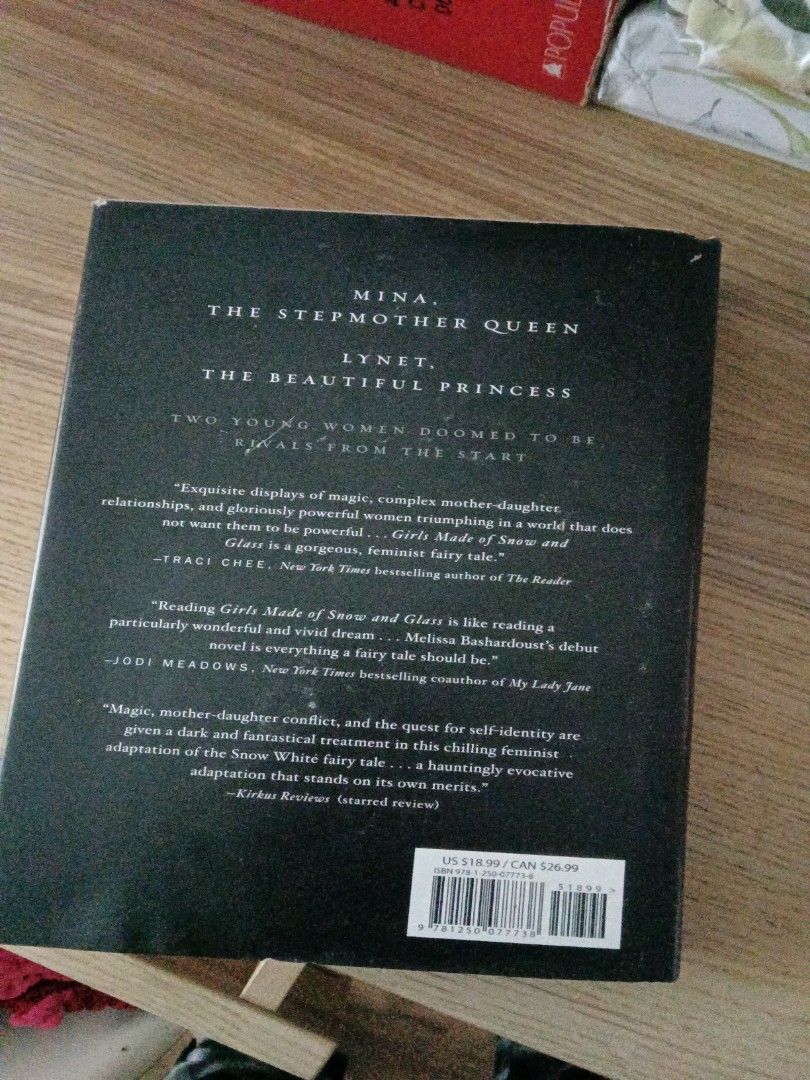 Girls made of snow and glass by Melissa bashardoust - hardcover (Category: Storybooks) located in Cyberjaya. Submitted by Marshmallow_Fluff (Listing ID 1448710373, Image 2). Description: Girls made of snow and glass by Melissa bashardoust - hardcover original.