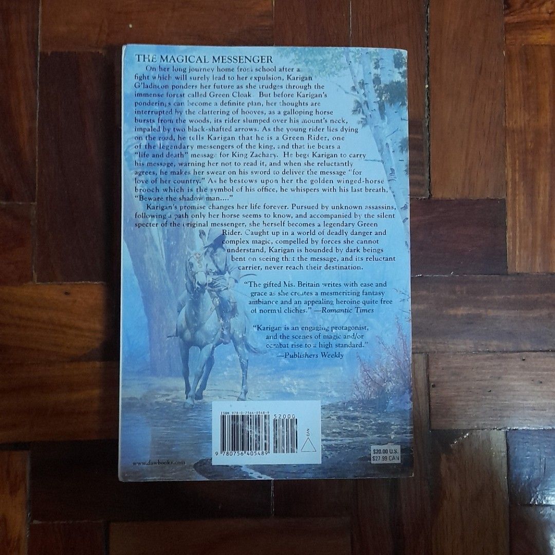 Green Rider by Kristen Britain (Category: Storybooks) located in Valenzuela. Submitted by mavi203 (Listing ID 1448819580, Image 2). Description: - Paperback - Authentic - With flaw as seen in pictures.