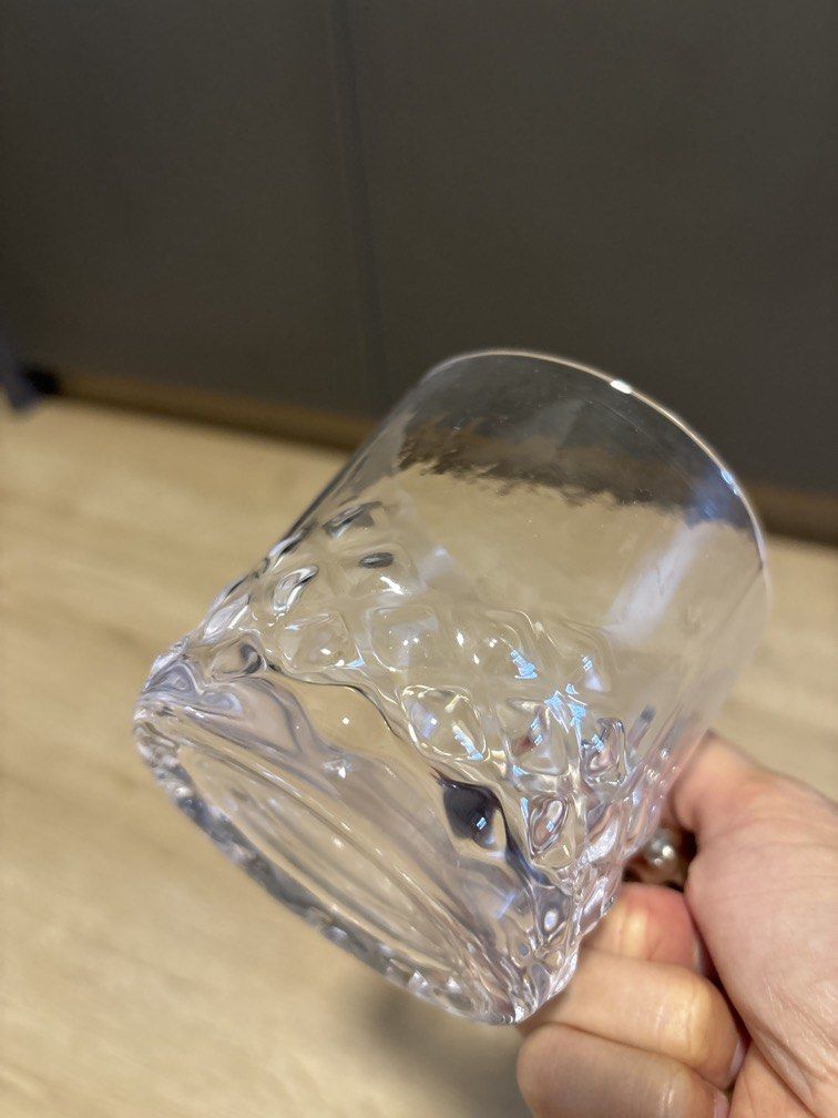 Hammered Glass Cup with Silver Handle505651235977973766