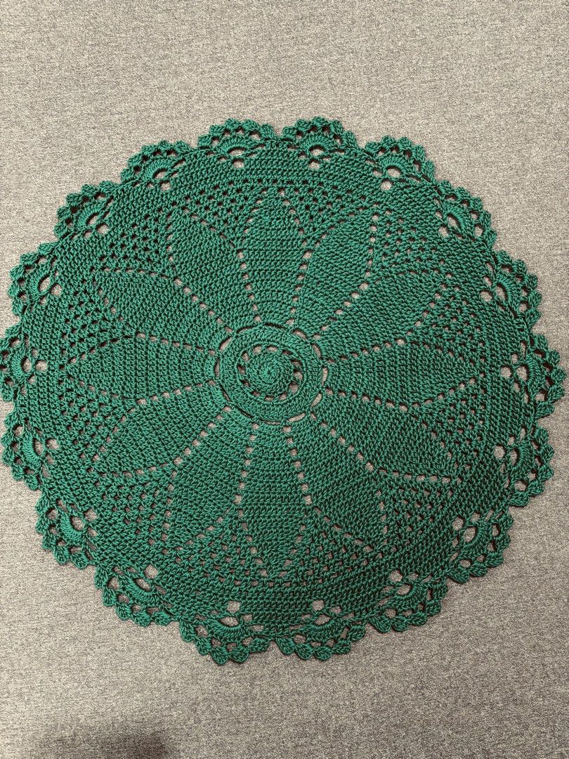 Handmade Crochet Doilies - Various Colors Available (Category: Coffee & Tea Tableware) located in Trece Martires City. Submitted by mlmendoza16 (Listing ID 1448721694, Image 2). Description: - Beautiful handmade crochet doilies - Intricate floral patterns - Perfect for tables, shelves, or as coasters - Available colors: red, green, yellow, pink, beige - Adds a vintage touch to your home decor - Great for gifting.