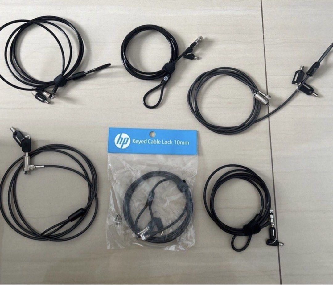 HP Keyed Cable Lock 10mm and other laptop locks