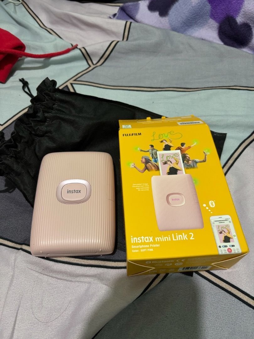 INSTAX MINI LINK 2 (SOFT PINK) (Category: Cameras) located in Baguio. Submitted by etheleunice (Listing ID 1448844508, Image 2). Description: ✨ INSTAX MINI LINK 2 (SOFT PINK) ✨ 🎐 ₱3,500 -No issues (fully functional) -Inclusions (box, charging cord, manual, unit) -With additional drawstring pouch -Connected to phone via bluetooth (using the instax mini link app) 🎐 Available for video call and other requests for proof of legitimacy (p.s. hindi po