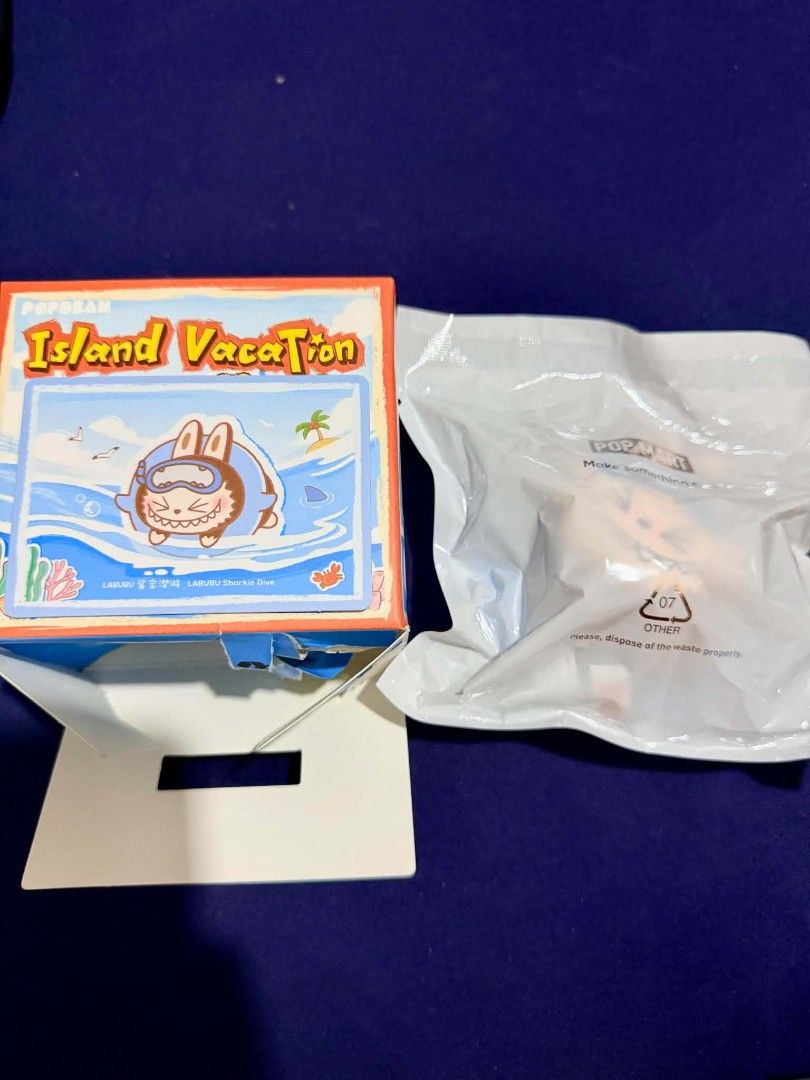 Island Vacation Blind Box Toy - Labubu (Category: Designer & Blind Box Toys) located in Manila. Submitted by pandalover23 (Listing ID 1448839583, Image 2). Description: FOR SALE P600.00 sealed foil box open from bottom Location: Sampaloc, Manila.