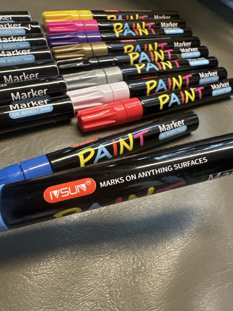 IVSUN Acrylic Paint Markers (Category: Craft Supplies & Tools) located in Cainta. Submitted by shopbyyna (Listing ID 1448737893, Image 3). Description: For take all 17pcs Used 1-2 times only.