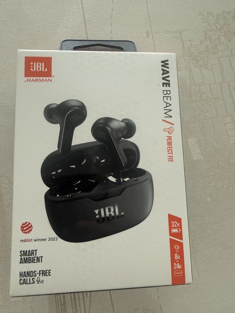 JBL Wave Beam True Wireless Earbuds - Black