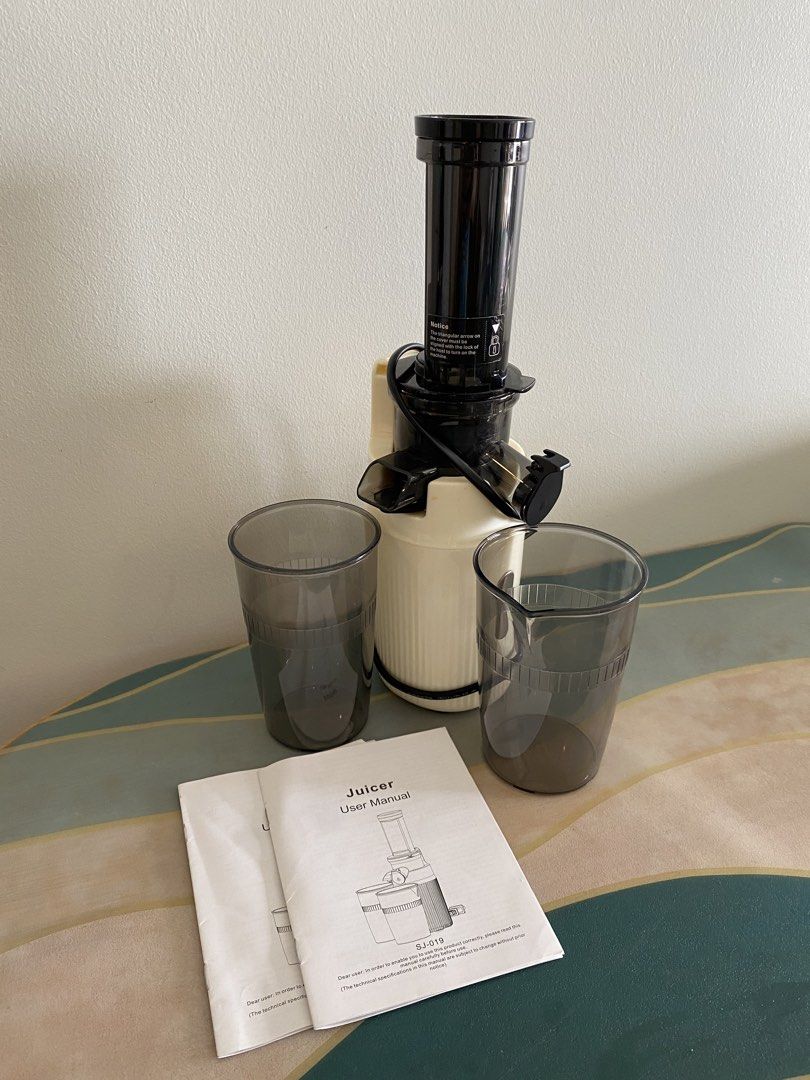Juicer SJ-G19 with Cups and Manual (Category: Juicers, Blenders & Grinders) located in Pasay City. Submitted by favepieces888 (Listing ID 1448806687, Image 1). Description: - Juicer for sale - Includes two cups and user manual - All parts shown in photos - Easy to assemble and use - Perfect for making fresh, healthy juices at home - Simple operation for your daily vitamins RFS: relocate.