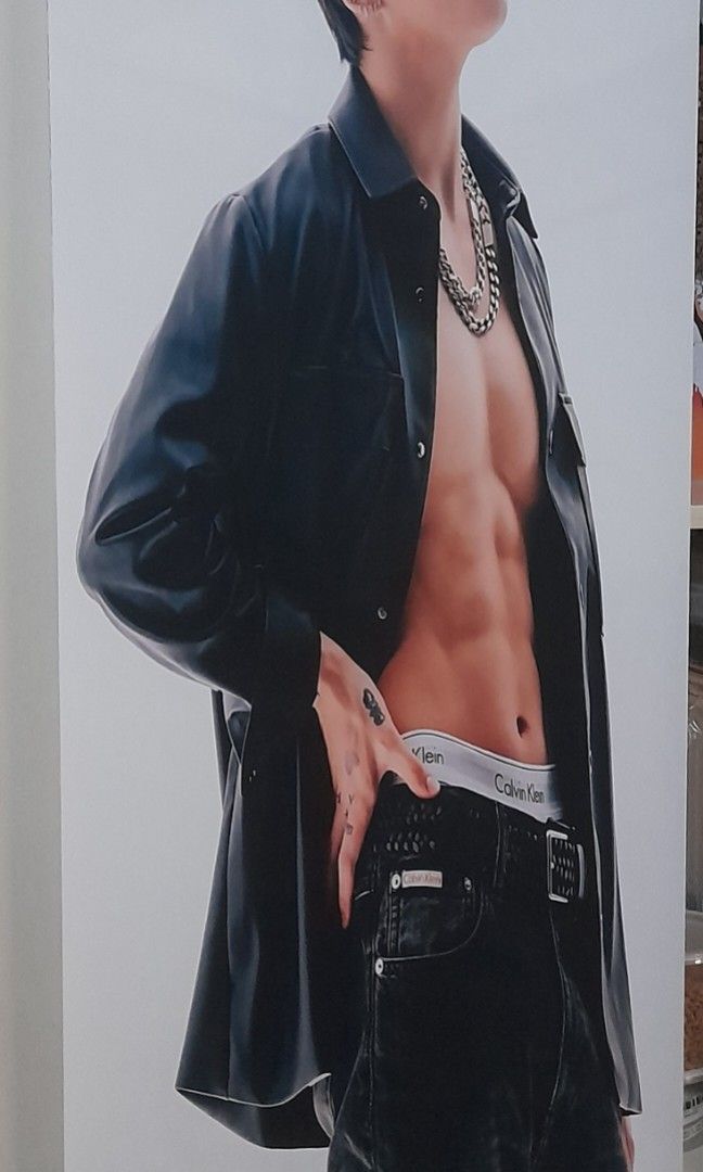 Jungkook Calvin Klein Poster (Category: Art & Prints) located in Quezon City. Submitted by thehungrycatproject (Listing ID 1448716859, Image 2). Description: - Jungkook Calvin Klein Poster - High-quality print - Ideal for BTS fans and collectors - Perfect for framing or room decor - 15.75 x 47.24".