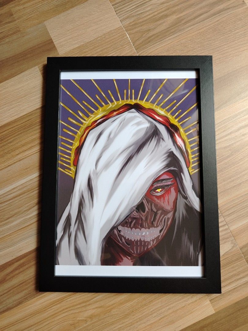La Muerte Digital Paint with Frame A4 (Category: Art & Prints) located in Valenzuela. Submitted by athena_cypress (Listing ID 1448777013, Image 1). Description: - Striking framed art print - Ideal for adding edgy decor to your room or office.