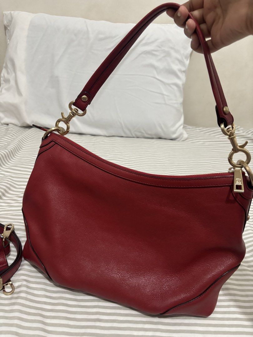 Louis Quatorze Shoulder/Sling Bag (Category: Cross-body Bags) located in Valenzuela. Submitted by melizza.ph (Listing ID 1448763146, Image 2). Description: This is my most beautiful looking bag. Bought it unused, i am basically the first hand user. 2 straps No flaws Prestine condition Super sulit nito. Yung pagka red nya di masakit sa mata. Hardwares are in really good condition. leather is perfect Rfs: need funds Please manage expectations as th
