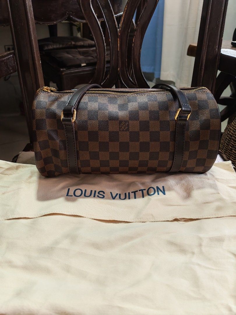 Louis Vuitton Damier Papillon Bag (Category: Luxury Bags & Wallets) located in Paranaque City. Submitted by ilovejapao97230 (Listing ID 1448739086, Image 1). Description: - Authentic Louis Vuitton Papillon Bag - Classic Damier Ebene Canvas - Secure Zipper Closure - Red Interior with Internal Pocket - Elegant Gold Hardware - Ideal for Everyday Use - Comes with Original Dust Bag.
