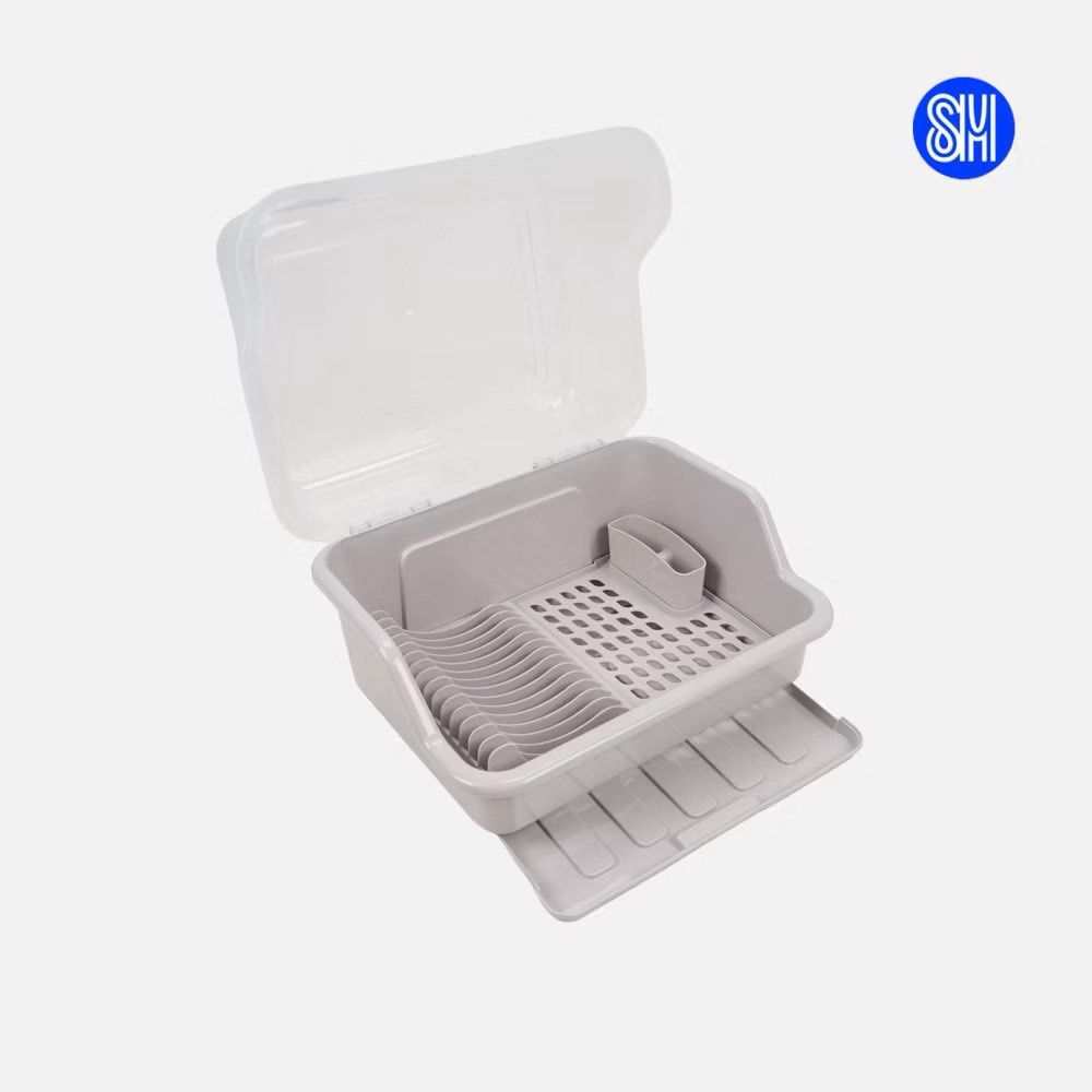 Megabox Dish Drainer White - Large (Category: Food Organization & Storage) located in Manila. Submitted by reinajean (Listing ID 1448712531, Image 3). Description: - Keep dishes organized and dust-free with a protective cover. - Ample space for plates, cups, and utensils. - Includes a tray to catch excess water. - Helps maintain a tidy kitchen counter. - Brand: Megabox.