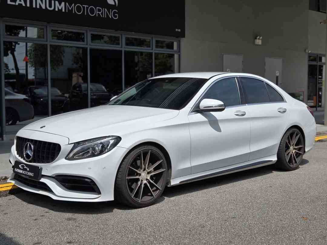 Mercedes-Benz C-Class Saloon C180 Avantgarde (A) (Category: Used Cars) located in Singapore. Submitted by platinummotoringsg (Listing ID 1448730105, Image 2). Description: Interest rates from as low as 1.28%! Full loan available. Choose from bank or in-house financing! Singapore's largest pre-owned dealership with 500+ listings, we offer higher trade-in value, better approval rates, and some of the lowest interest rates in the market. 4x SGCM Pre