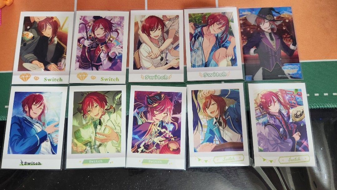Natsume Sakasaki Ensemble Stars Set (Category: J-Wave Merchandise) located in Manila. Submitted by ruby.gem (Listing ID 1448789311, Image 1). Description: Set of 10 Pieces! Will come sleeved! RFS: Dupes and Declutter! Buyer shoulders shipping fee 1 Week reservation is okay! MOP: GCASH ONLY MOD: JnT or if meet up, Lasalle/Benilde Taft Area LOC: Malate, Manila Tags: Natsume Sakasaki Ensemble Stars Enstars Pashas Paper Merch Official Collection.