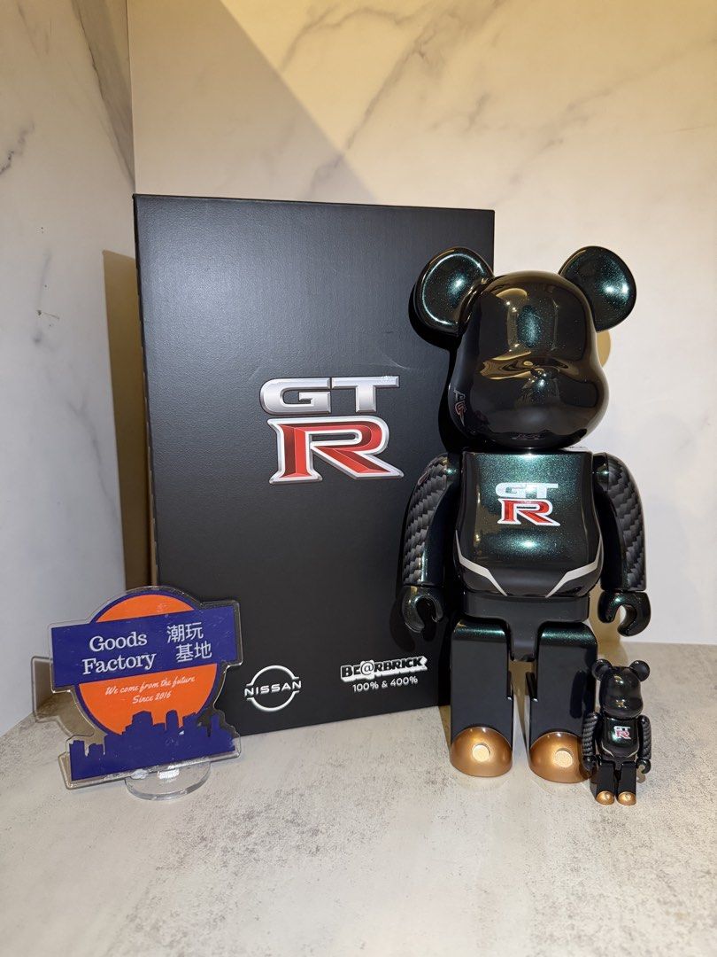 NISSAN GT-R BE@RBRICK 100% & 400% bearbrick 日産gtr skyline, 玩具