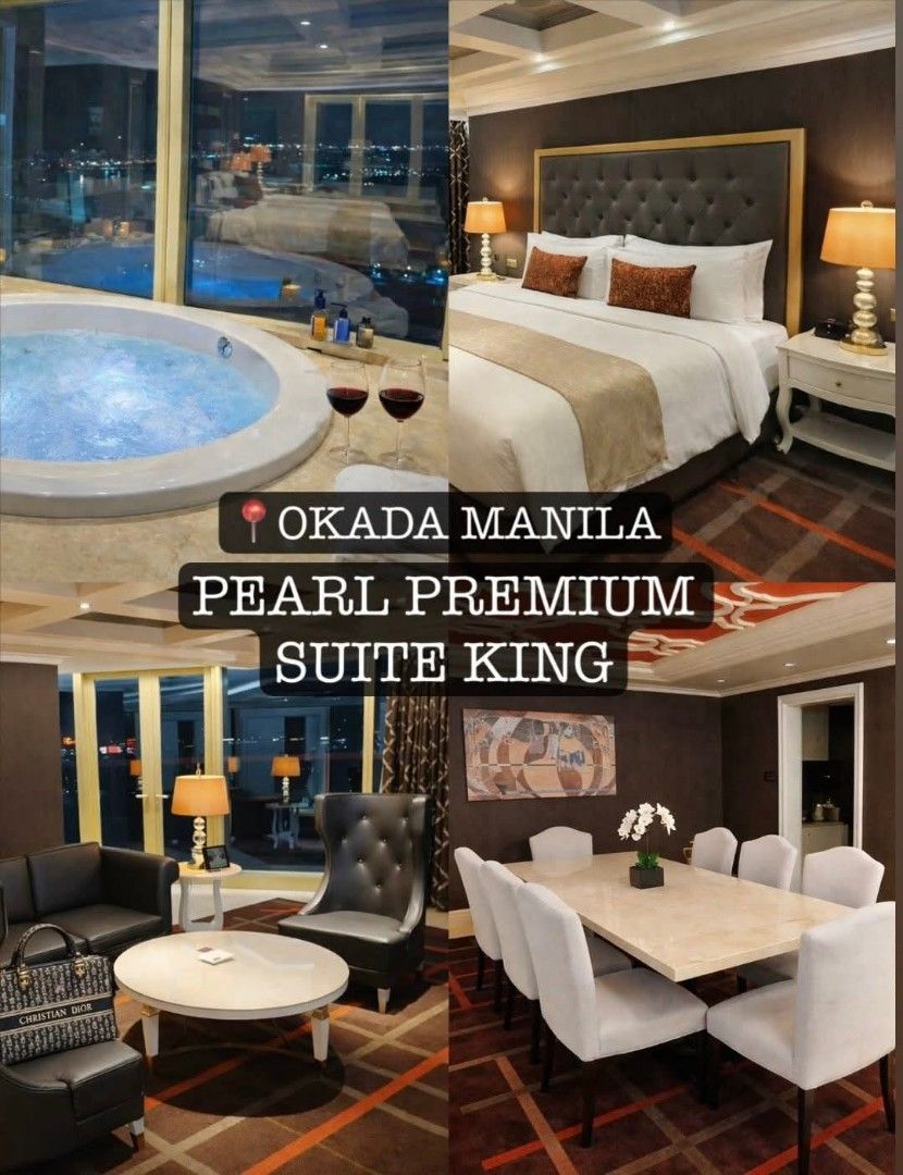 OKADA VOUCHERS 2026 (Category: Vacation Rentals) located in Paranaque City. Submitted by viphost00 (Listing ID 1448782099, Image 2). Description: OKADA MANILA STAYCATION Inclusions: - Pearl Deluxe Twin Room - Indoor Jacuzzi - Coral Wing & Cove Pool access for Guest - Access to Okada Manila amenities, including the casino, fitness gym, spa, and more 💌For inquiries and reservations, please send a private message..