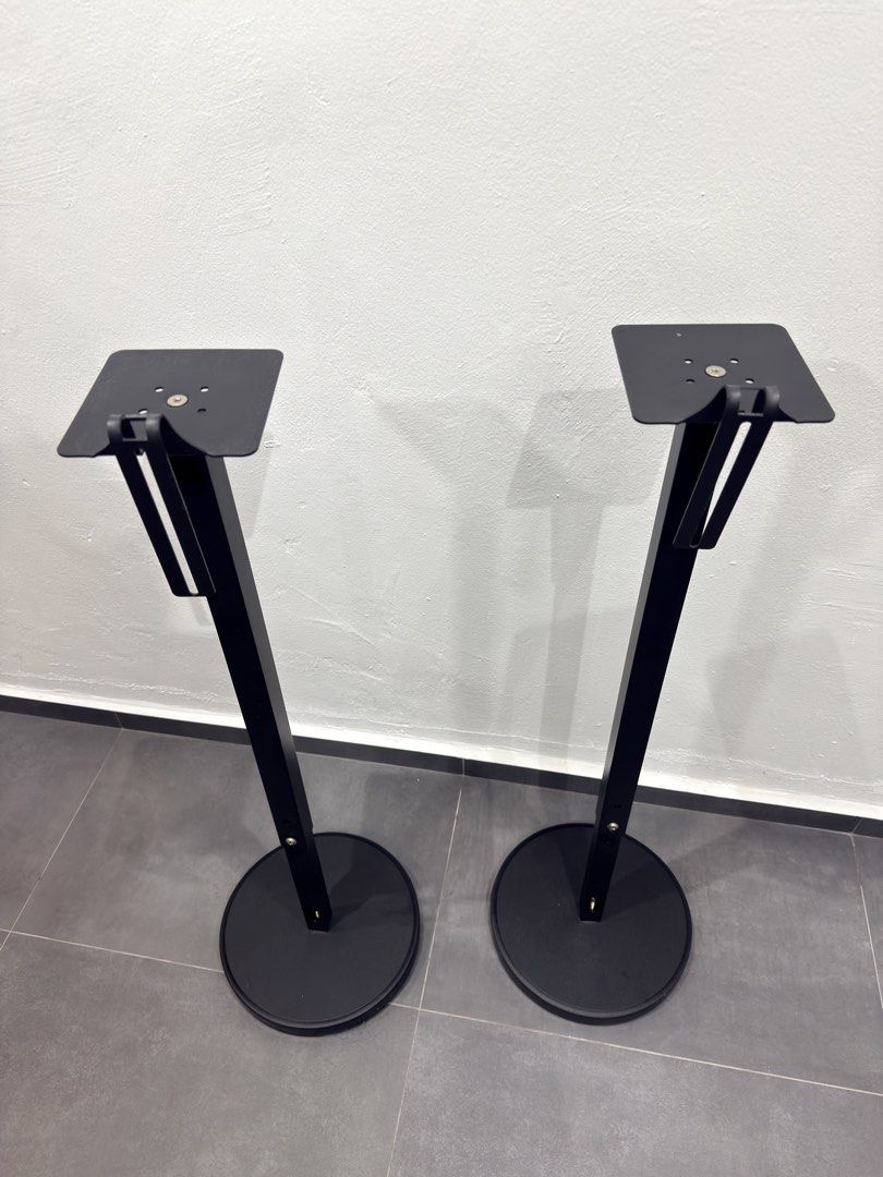 Pair of Black Speaker Stands