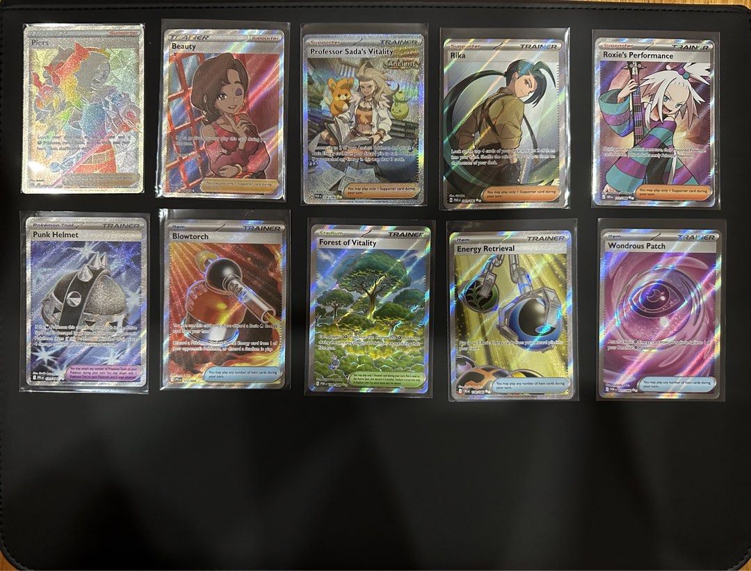 Pokemon Trainer Full Art Cards (Category: Raw Singles) located in Muntinlupa City. Submitted by stark880 (Listing ID 1448821416, Image 1). Description: M-NM condition Message for price.
