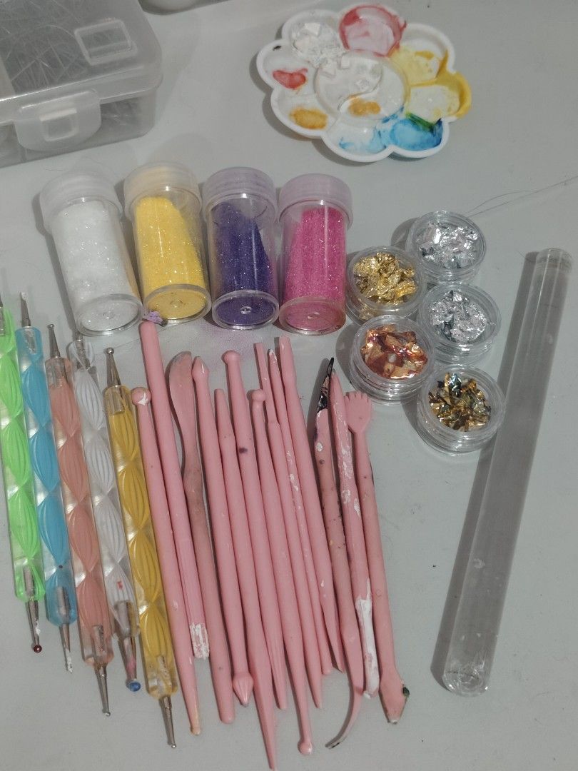 Polymer Clay SET with tools and extra clay (Category: Craft Supplies & Tools) located in Makati City. Submitted by rrraiii (Listing ID 1448839928, Image 3). Description: - Assorted polymer clay colors - +glittered clay - Sculpting tools included - Various shape cutters - Glitter and foil flakes for embellishments - Nail art and clay crafting accessories - Ideal for beginners and experienced crafters - Plenty of supplies for multiple projects.