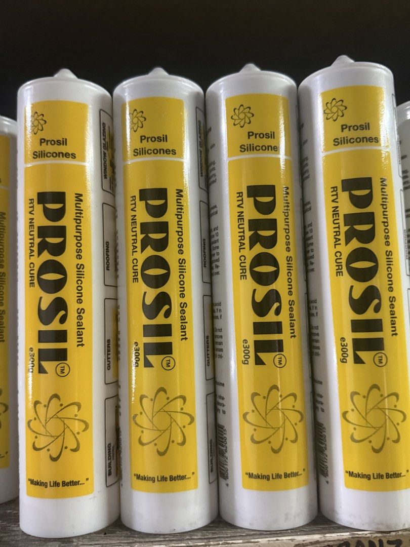 PROSIL Silicon Sealant (White, Clear, Black, Bronze, Gray) (Category: Construction & Building Materials) located in Quezon City. Submitted by jad__os (Listing ID 1448744489, Image 2). Description: ‼️FOR SALE ‼️ PROSIL Multi-Purpose Silicone Sealant - Onhand and shipping from Marikina - Can deliver via J&T or Lalamove/Grab (shouldered by buyers), free delivery within Marikina (with minimum purchase) - Available colors: clear bronze black white - B
