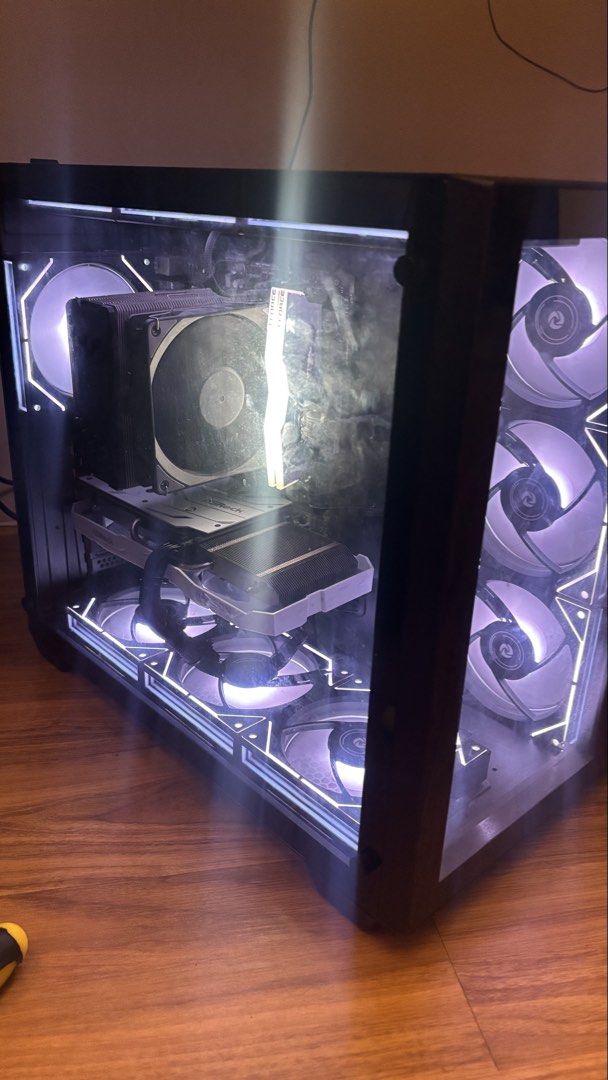 Ryzen 5 2600 PC Bundle (No SSD) / Parts Out (Category: Desktops) located in Rizal. Submitted by justinroei (Listing ID 1448806445, Image 1). Description: Can give discount if bundled All 100% working Asrock RX 6600 Challenger White 8gb w/ original box ₱10,000 Ryzen 5 2600 AM4 3.4 GHz 6-core 12-threads w/ box but not original + stock cooler ₱2,000 Inplay Dual Chambered Case w/ 10pcs. Inplay Seaview Fans (Black) no box ₱1,800 DeepCool GAMMAXX 400 E