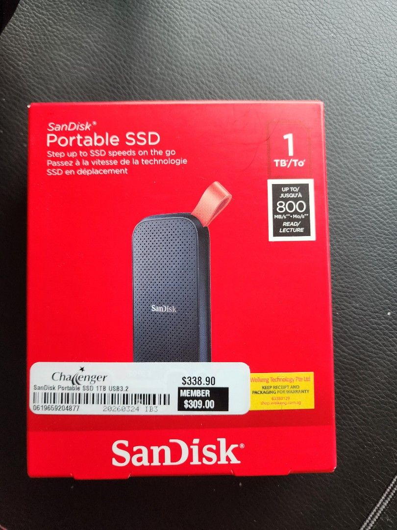 SanDisk Portable SSD 1TB