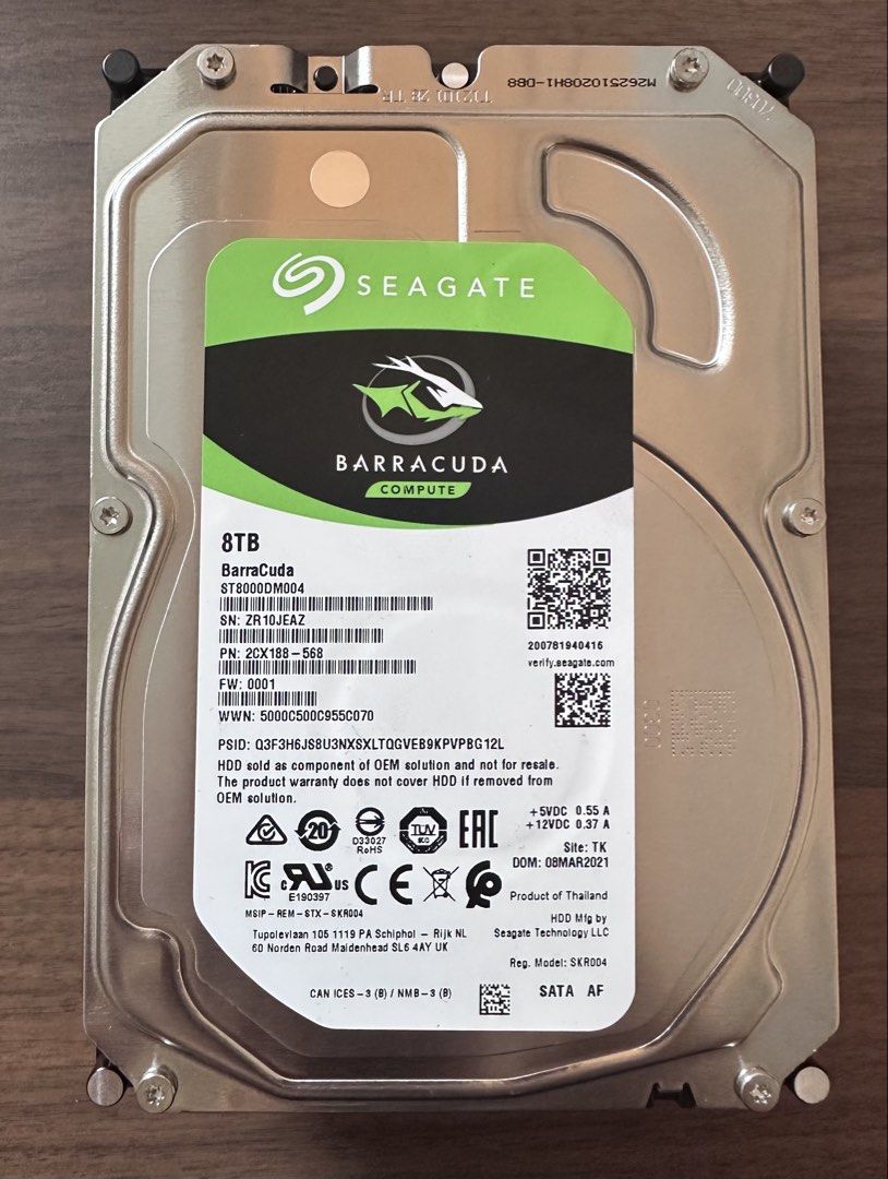 Seagate BarraCuda 8TB Internal Hard Drive