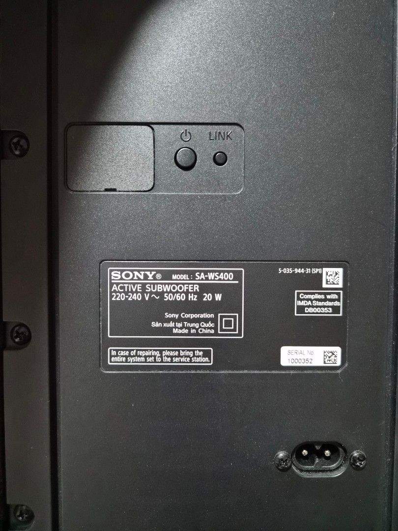 Sony HT S400508766189341921281