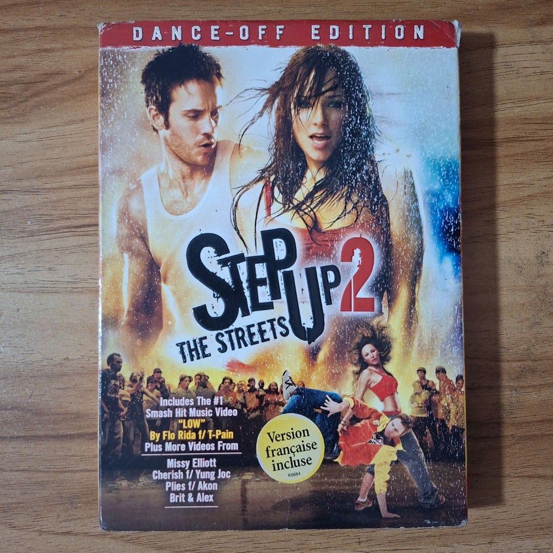 Step Up 2 The Streets Dance-Off Edition DVD (Category: CDs & DVDs) located in Kabankalan. Submitted by Videoshop.ph (Listing ID 1448863919, Image 1). Description: Step Up 2 The Streets Dance-Off Edition DVD. Includes the #1 hit music video "Low" by Flo Rida. Also features music videos from Missy Elliott, Cherish, and Yung Joc. Get ready for some high-energy dance scenes. This is the version française incluse..