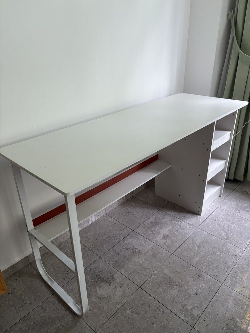 Study table (Category: Tables & Sets) located in Singapore. Submitted by willie128 (Listing ID 1448702681, Image 2). Description: 2 study tables available. $30 each. Size 140 x 50 cm Height 72cm.